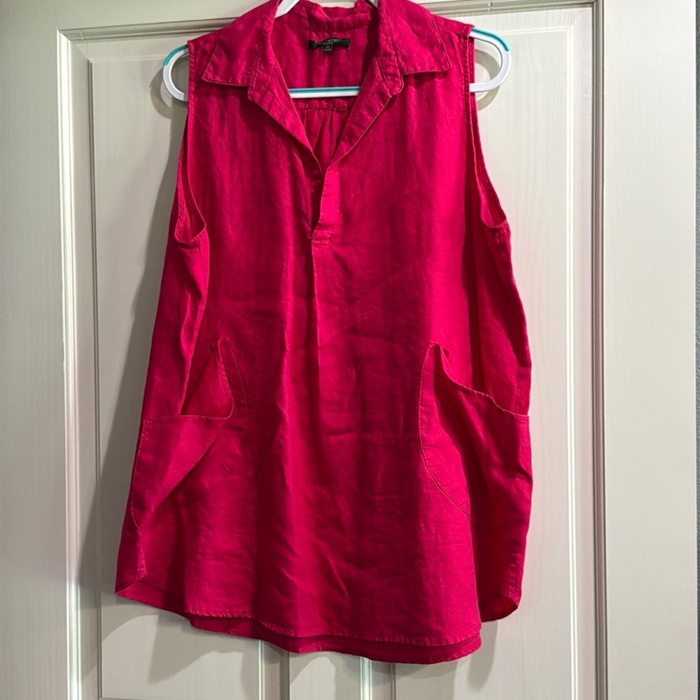 Sleeveless Linen Tunic